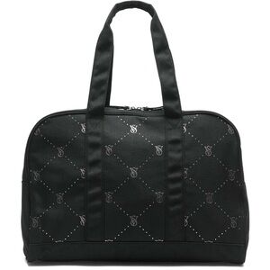 Victoria’s Secret black logo and sequin weekender bag
